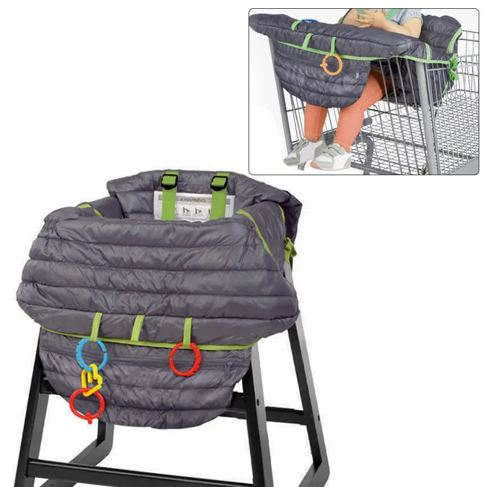 Multifunctional 2 in 1 Shopping Cart Seat Cover High Chair Cover-in