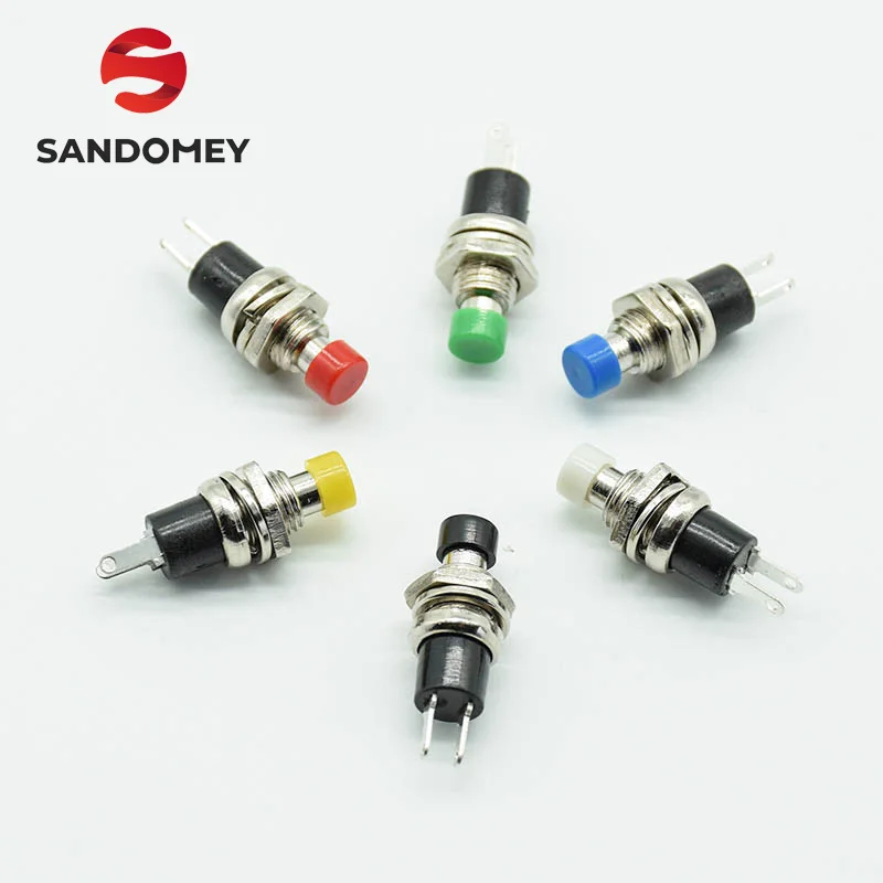 

6pcs/lot Micro Switch 7mm Momentary Push button Switch Press the reset switch Momentary On OFF Push Button Normally Open NO