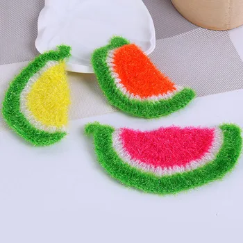 

Mix Color Watermelon Shape Dish Towel Cleaning Cloth Dining Towels Kitchen Accessories Scouring Pad 10/pcs DEC371