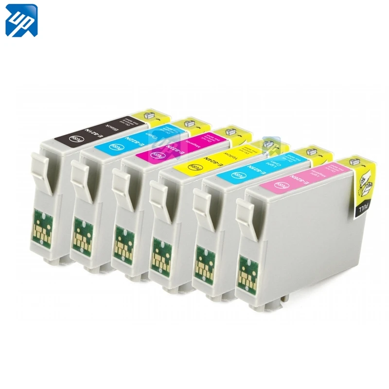 6 X совместимый чернильный картридж для принтера Epson R270/R290/R295/R390/RX590/RX610/RX615 T50 T59 TX650