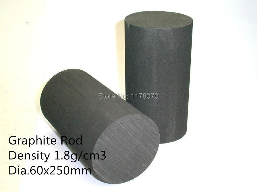 ФОТО Dia.60*250mm graphite  rod for copper tube continuous casting  /Heat exchanger graphite block