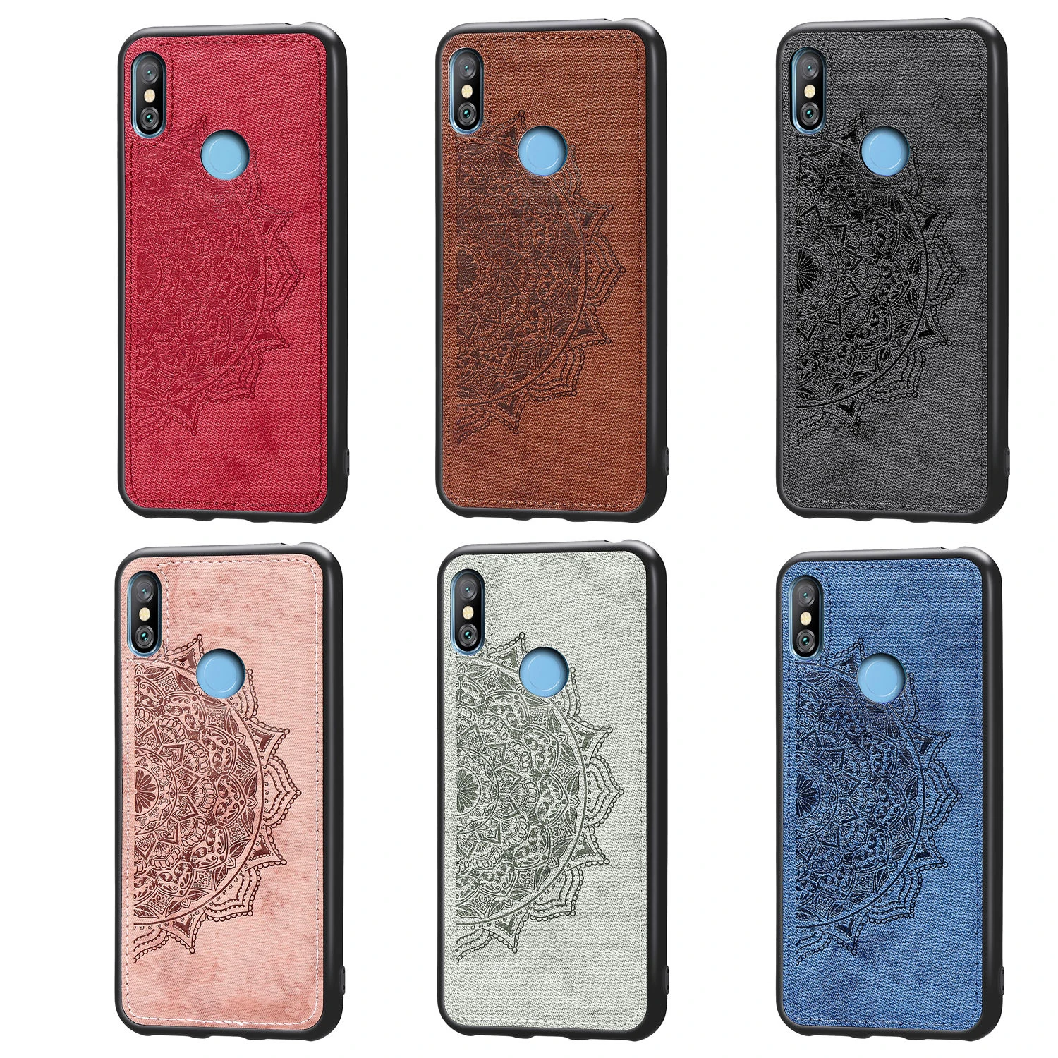 

Cloth Case Car Magnetic Ultra-thin Fabric Fundas Silicone Frame Capa PC Hard Back Phone Cover For Xiaomi Redmi Note 6 por Copue