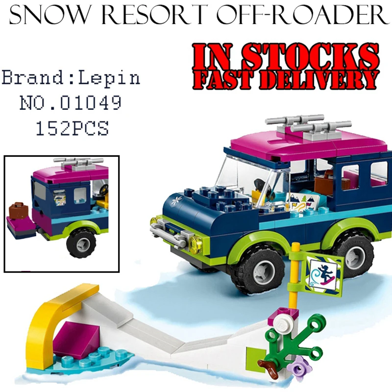 New LEPIN 01049 Snow Resort Off Roader 152PCS Building Blocks Bricks Enlighten font b Toys b