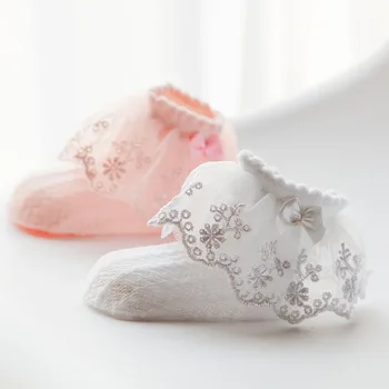 

Summer Lace Flora Baby Girls Socks with Bow Princess Infant Girl Socks Cotton Children Kids Sock Thin Lace Rosette Girls Sock