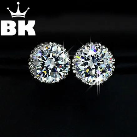 

Fashion Prongs 8mm 2ct Top Quality Rhinestone Stud Earring Free Shipping