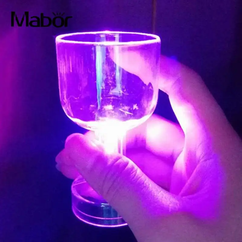 Mabor световой светодиодный виски вино чашки 5050 Красочные Night Light Стекло бар вечерние питания для питья