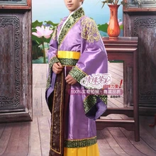 Золотой горячего народный танец китайский человек хан Костюмы император Принц показать Косплэй костюм министр традиционный Древний платье