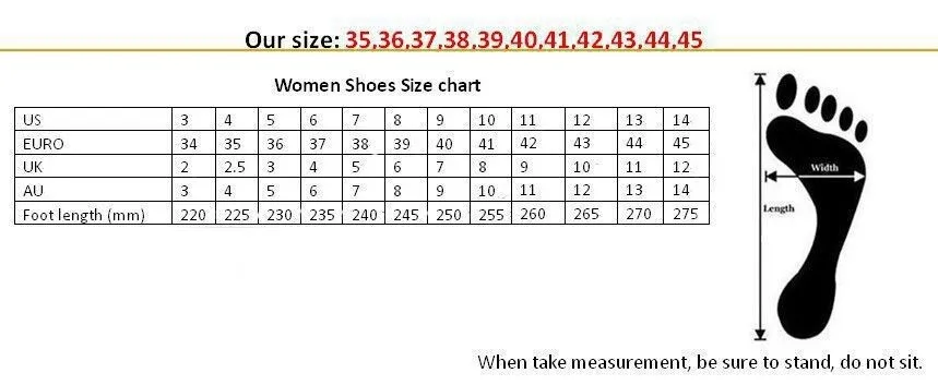 女鞋尺码表