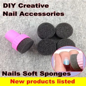 WUF 1 Pc Nails Soft Sponges for Color Fade Nails DIY Creative Nail Accessories Supply Tools