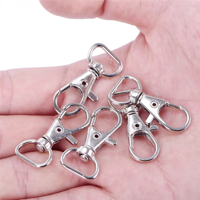 Buy 10Pcs 35mm Silver Swivel Lobster Clasp Clips Key