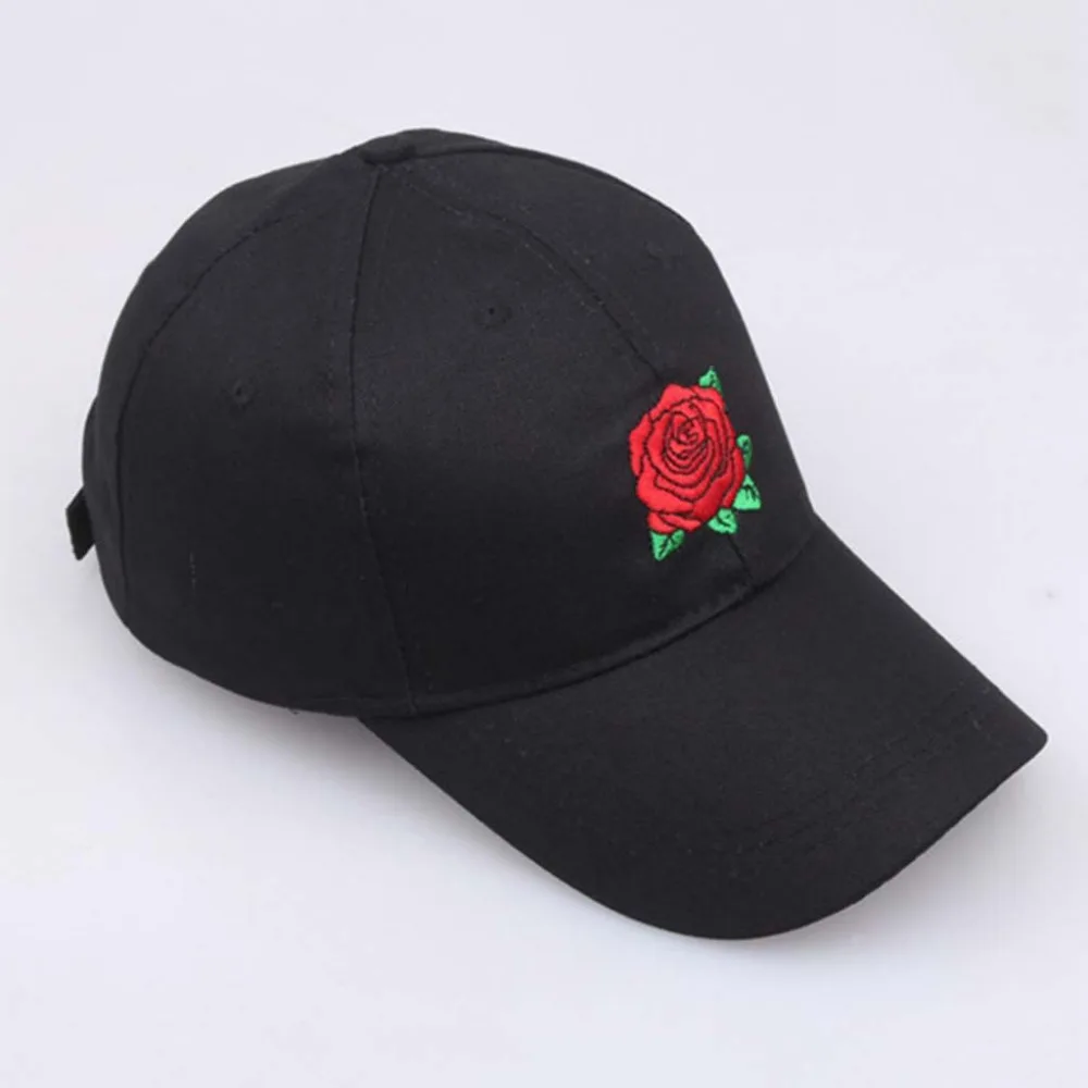 2019 men and women rose embroidery sports hat baseball basketball beach hat casual comfort duck tongue sun hat cap cotton 40J26 (16)