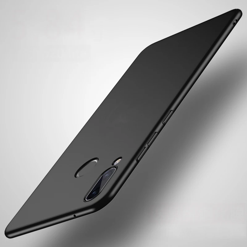 P20 lite case for Huawei cover nova 3e PC hard back black red soild color thin nova3e |