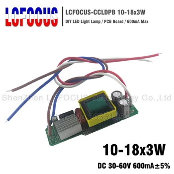 

5pcs LED Driver Output DC 30-60V Current 600mA 10-18*3W Lighting Transformer For 30W 36W 45W 48W 54W Spotlights Bulb