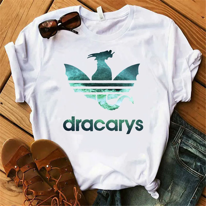 Женская футболка Sexemara Dracarys с зеленым драконом блестящая модная крутая