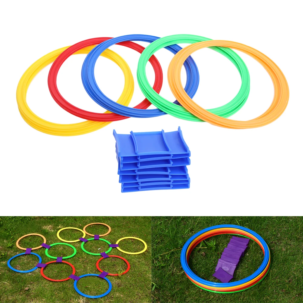 

1 Set Assembly Rings Kids Outdoor Jump Game Toy Movement Ability Training Developing Jumping Toy for Students Children