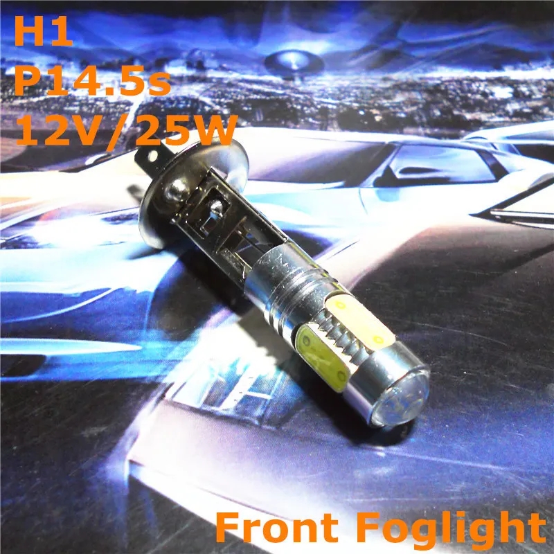 

Stock Shipping New 12V LED Bulb Car Spare Lamp H1 P14.5s 12V/25W For Universal Replacement Front Foglight