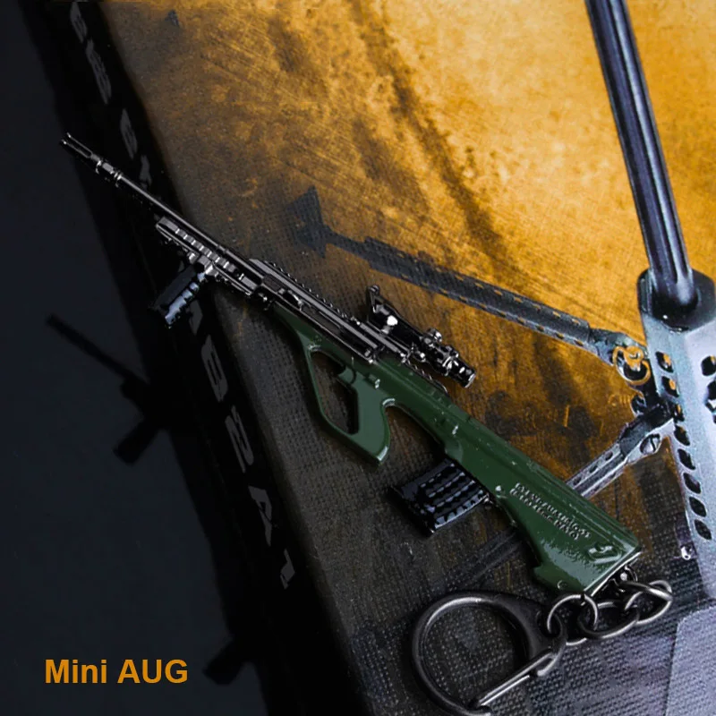 10 см PUBG Mini AWM 98 K AKM Gun VSS AUG SCARl снайперская винтовка модели оружия брелок
