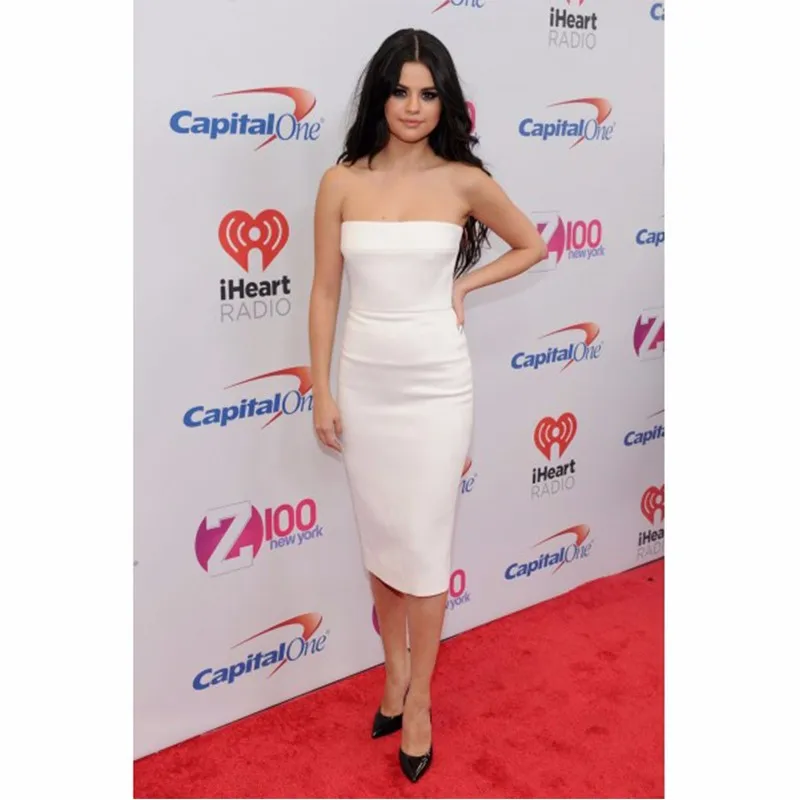Selena-Short-Cocktail-Dress-With-Back-Slit-White-Satin-Strapless-Tea-Length-Short-Cocktail-Dress-Cocktail (2)