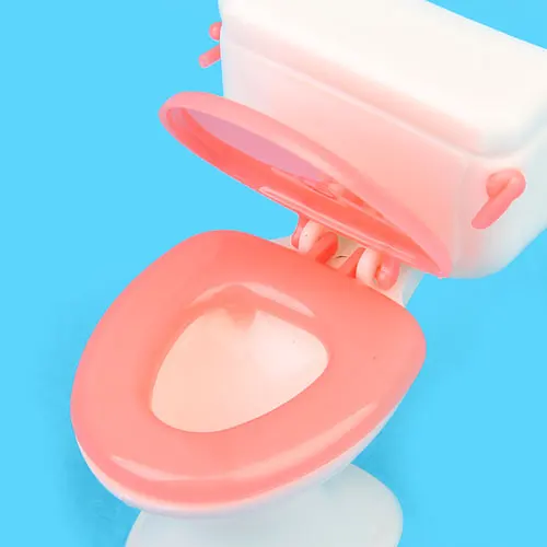 Doll House Dollhouse Furniture Bathroom Set Toilet And Sink