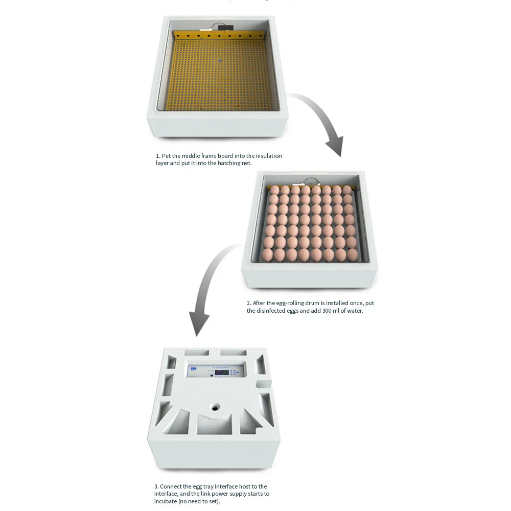 56 Eggs Incubator Digital Eggs Poultry Hatcher with Automatic Temperature and Humidity Control Auto-turning for Chicken Duck etc 56 Eggs Incubator Digital Eggs Poultry Hatcher with Automatic Temperature and Humidity Control Auto-turning for Chicken Duck etc