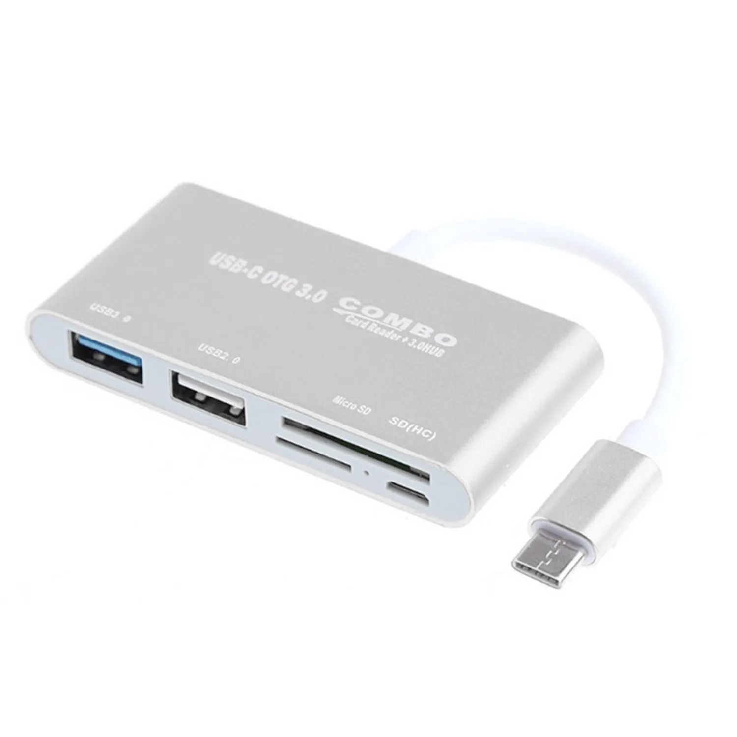 Elisona usb-хаб 5в1 type C адаптер с 1USB 3,0 USB 2,0 SD \/TF кард-ридер порт для Mac-Book DELL hp и type C компьютера