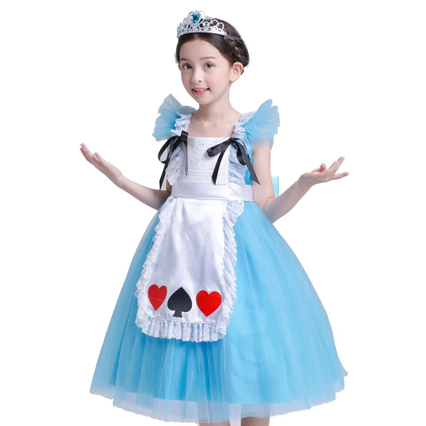 

New Cosplay Halloween Costumes for Girls Dress Children Clothing Princess Party and Wedding Christmas Toddler Kids Pageant Wear