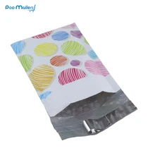 10pcs Poly Bubble Mailers 175*230mm Bubble Envelopes colorful balls ice cream Pattern Bubble Lined Poly Mailer
