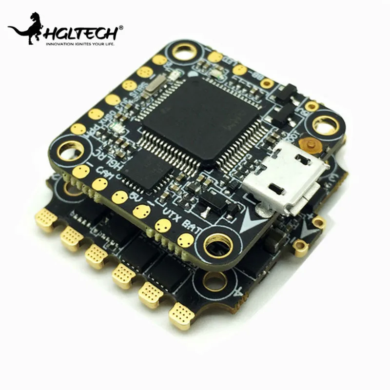 HGLRC XJB F438 Flytower Micro F4 Контроллер полета AIO OSD BEC& 33A 4 в 1 BLheli_S DShot600 ESC