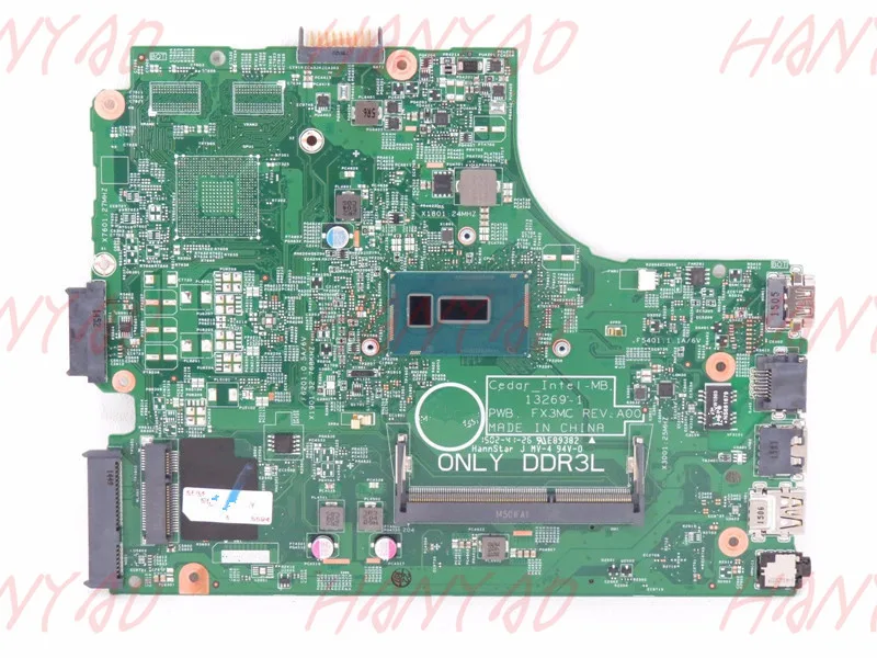 

CN-0CW5N0 0CW5N0 For DELL 3443 3543 Laptop Motherboard i3 cpu Processor DDR3L