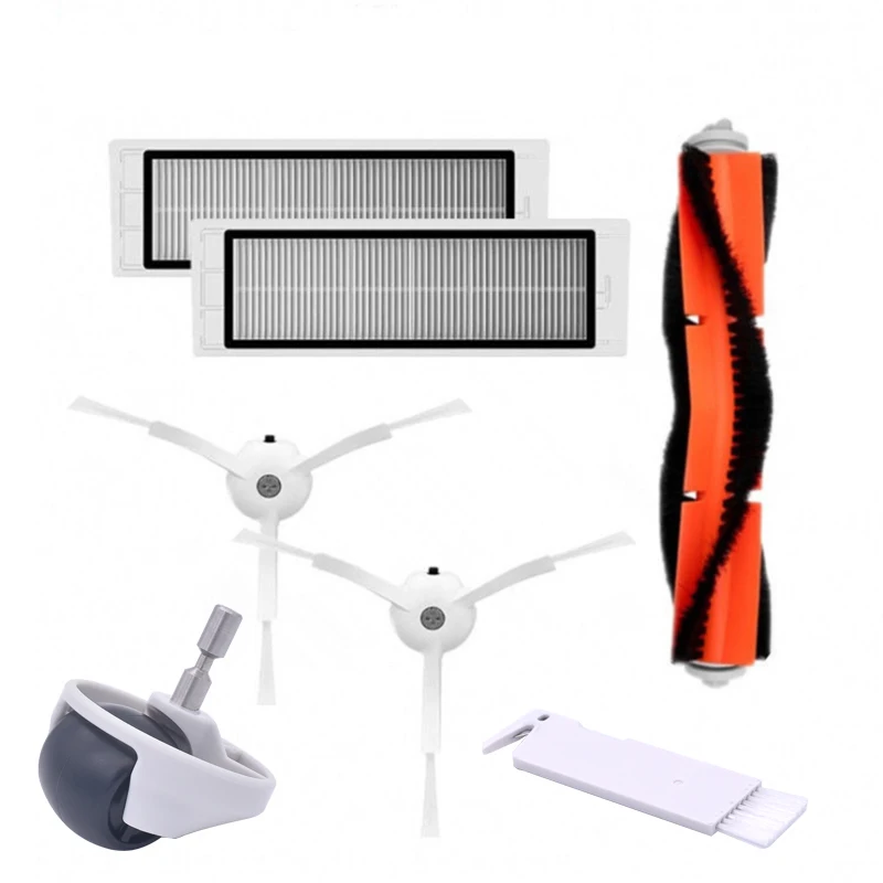 1 main brush 2 piece filter wheel 1 pair of side brush xiao mi robot replacement side brush for millet roborock vacuum cleaner 1 main brush 2 piece filter wheel 1 pair of side brush xiao mi robot replacement side brush for millet roborock vacuum cleaner