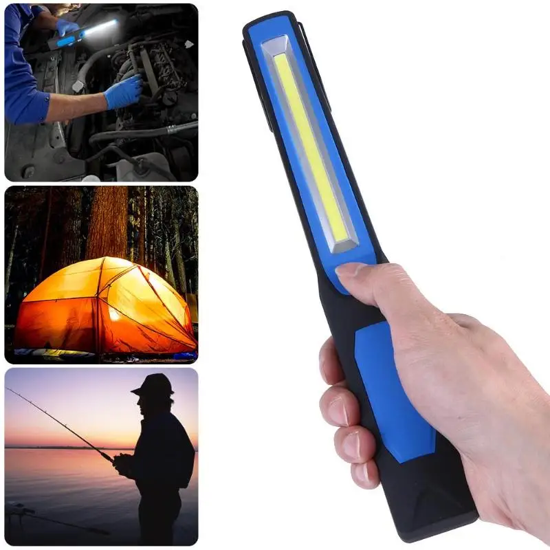 

Portable Mini COB LED USB Charging Flashlight Pen Shaped Work Light Rechargeable Car Inspection Lamp Backpacking Camping Torch
