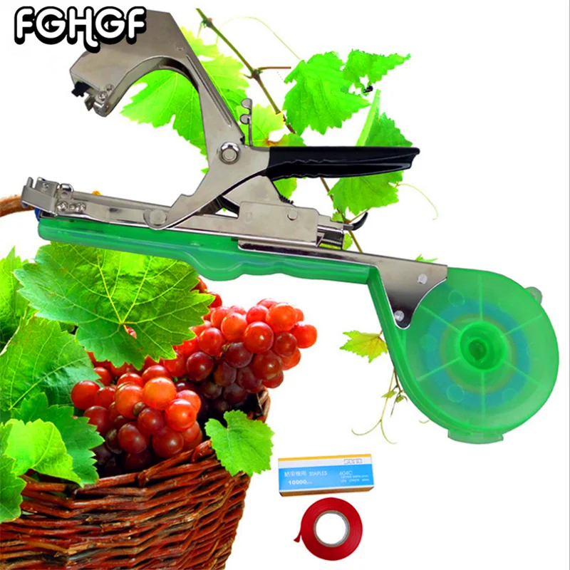 

FGHGF 2018 Tapener Tape Tool fruit cucumber Vine Branch Bind Stem Strap Grape Tomato muscadine Trunk Hand tying Stake Nursery