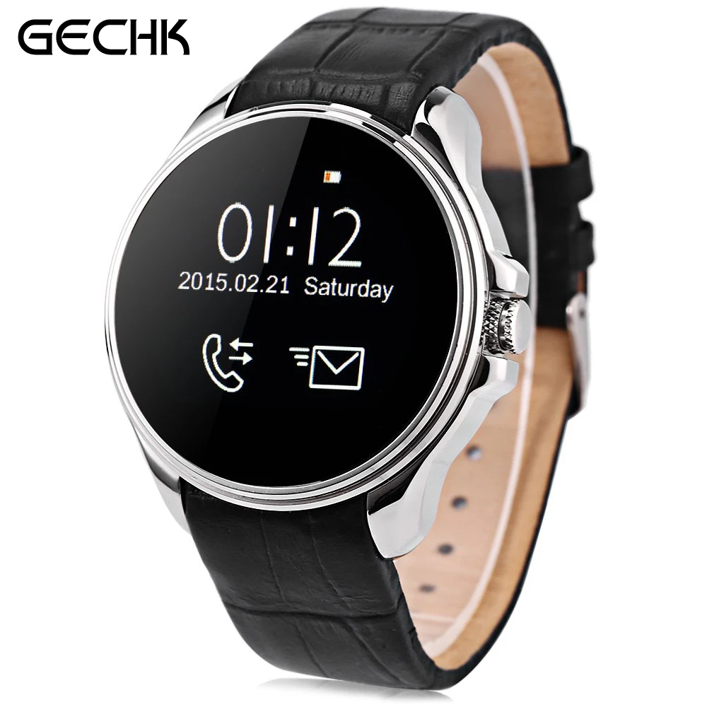 Exquisite Design Smart Watch 1.22 Inch ORDRO SW28 Smartwatch Phone Bluetooth 4.0 Call Message Sync Sleep Monitor Pedometer