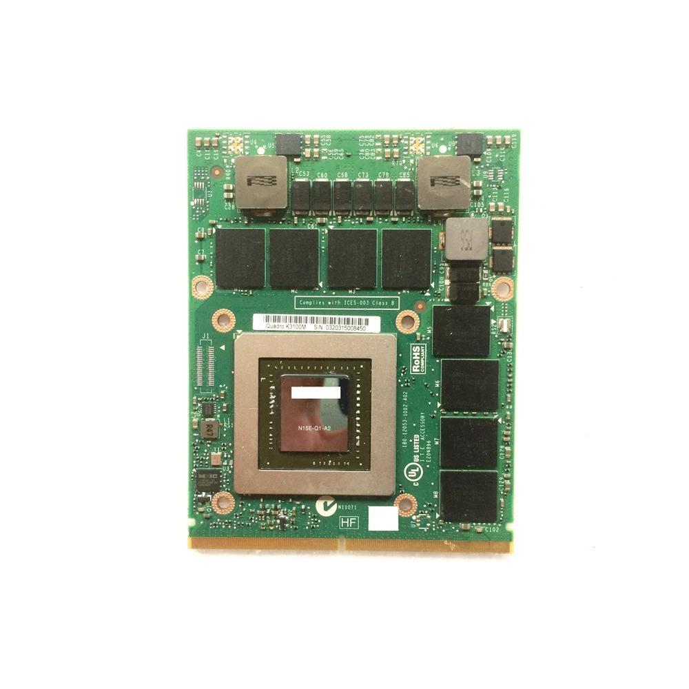 Quadro K3100M 4 Гб GDDR5 MXM3.0b видеокарты N15E-Q1 XJPPG 0 XJPPG CN-0XJPPG для точного M4600 M4700 M6600 M6700 ноутбука