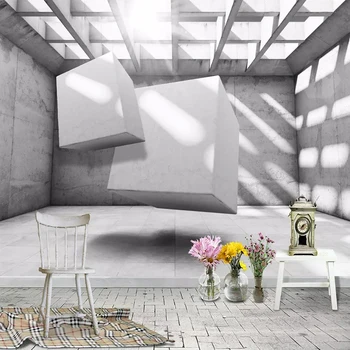 

Custom Size Modern 3D Stereoscopic Space Abstract Geometric Lattice Large Murals Living Room Bedroom Wall Mural Photo Wallpaper