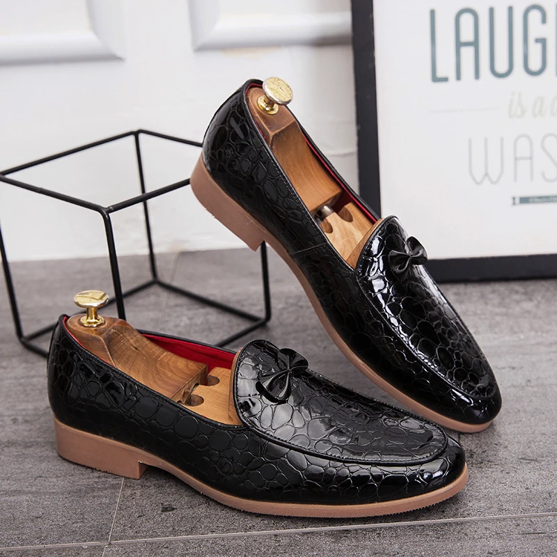 Модные повседневные мужские туфли из змеиной кожи; итальянские модельные мужские туфли; дизайнерские туфли-оксфорды для свадебной вечеринки