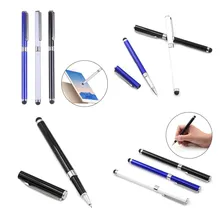 1 шт. металлический Универсальный 2 в 1 Многофункциональный сенсорный экран ручка емкостный стилус ручка для смартфона планшет для iPad для iPhone