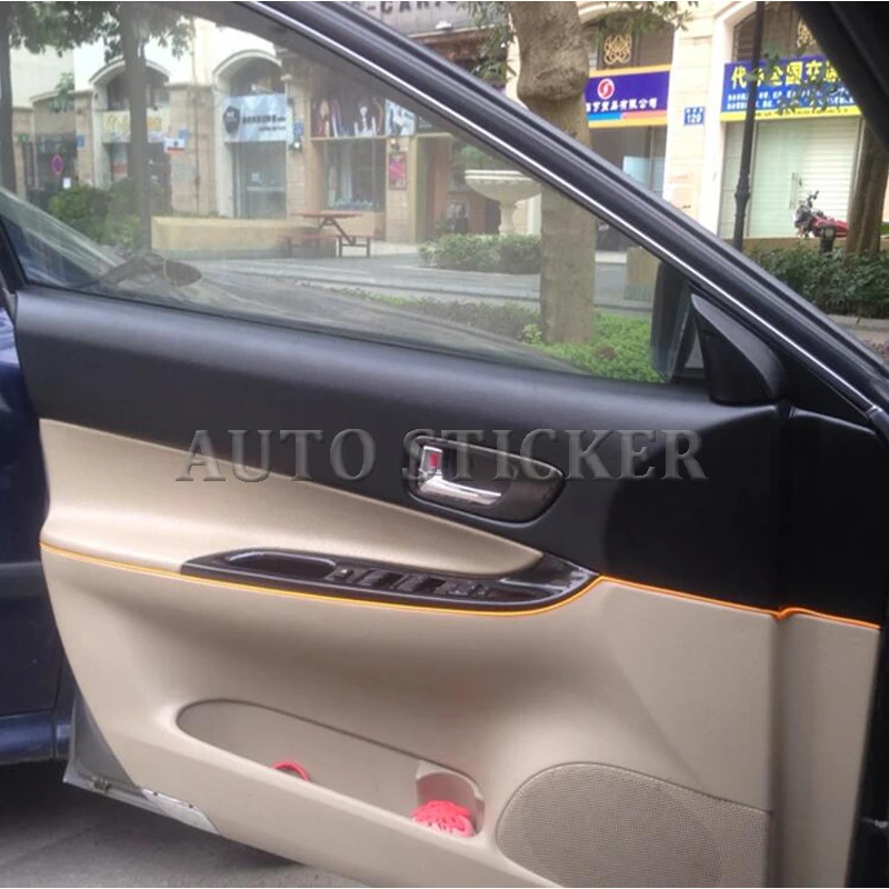 Beige LEATHER SKIN Car vinyl wraps 2