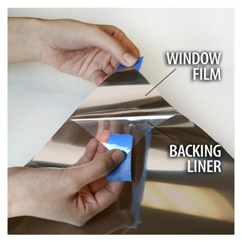 

Waterproof Silver Window Film One Way Mirror UV Rejection Stickers Insulation Privacy Home Office Window Decoration 1.52m x 20m