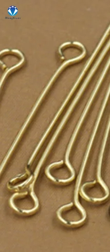 MINGXUAN 200 шт./лот 30 мм латунные штифты с шариковой головкой, иглы, штифты для глаз, калибровочные, сделай сам, фурнитура для изготовления ювелирных изделий - Цвет: Gold
