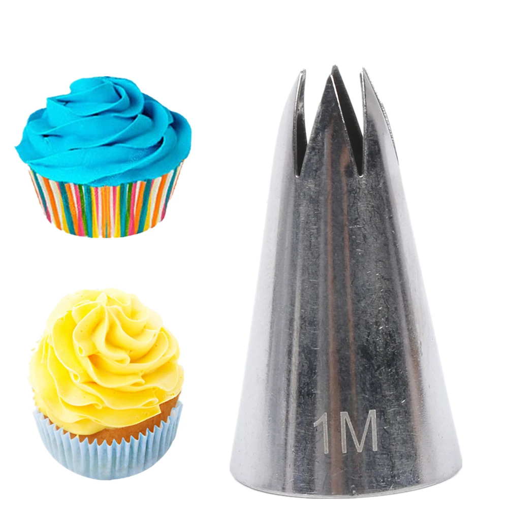 

1M Stainless Steel Piping Icing Nozzle for Cream Pastry Accessories Cake Cream Decoration Pastry Baking Tools for Cake Fondant