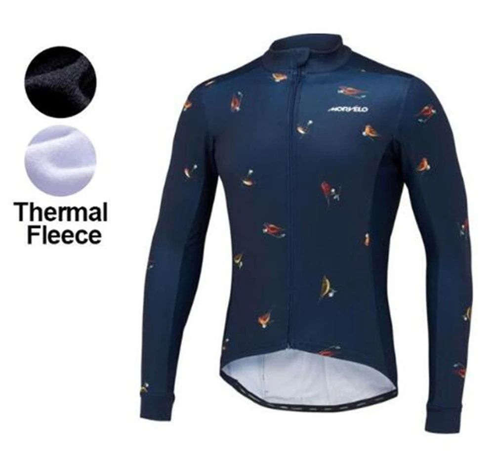 

2019 morvelo Winter thermal fleece Cycling Jersey Men Clothing Long Sleeve jacket MTB Maillot Ropa Ciclismo Hombre Ciclismo