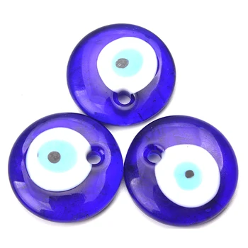 

1pc 3cm Turkish Blue Evil Eye Necklaces Pendants High Quality Glass Eyes Charms DIY Jewelry Findings Components