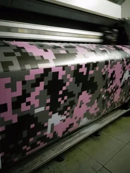 

152X500cm Pink Digital Camo Vinyl Car Wrap Styling With air bubble Free ubran Camouflage Wrapping Graphic covering PROTWRAPS