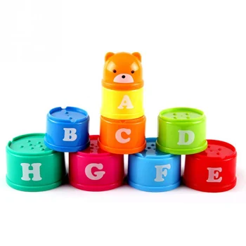 

Block For Kids Funny Kids Math Toy Colorful Piles Cup Count Number Letter Block Toy For Children Educational Building