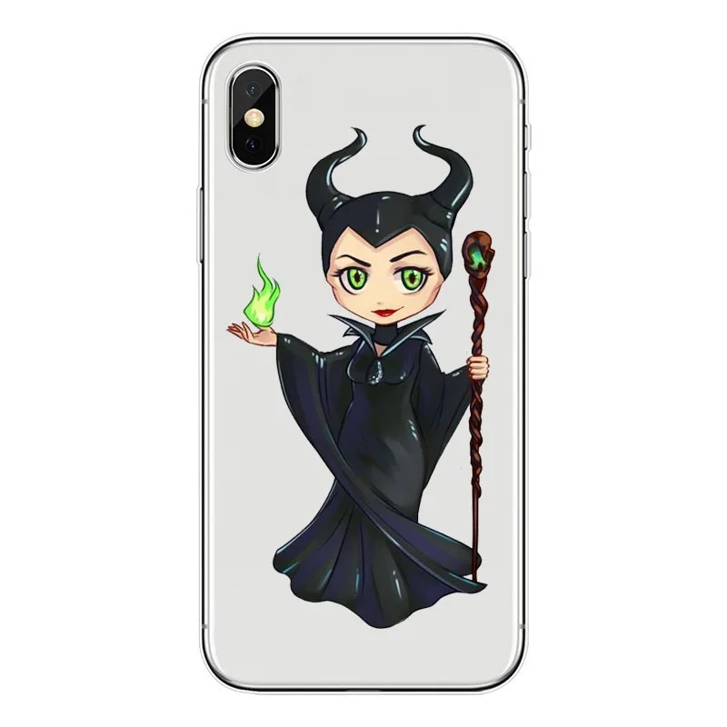 Sleeping curse Maleficent Mobile Phone Case For iPhone 11 11Pro MAX 10 X XS Max XR 5 5S SE 6 6S 7 8 Plus Soft TPU Phone Cover - Color: TPU