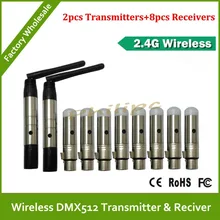 DHL беспроводной передатчик по протоколу DMX приемник беспроводной приемопередатчик сценическое освещение специальные 2,4G помехи 10 шт