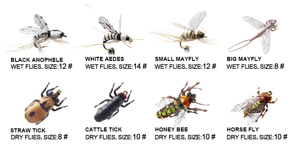 113 шт. Набор для мокрой сухой ловли нахлыстом Нимфа стример попер набор для завязывания мух для радужной форели искусственная приманка рыболовная коробка