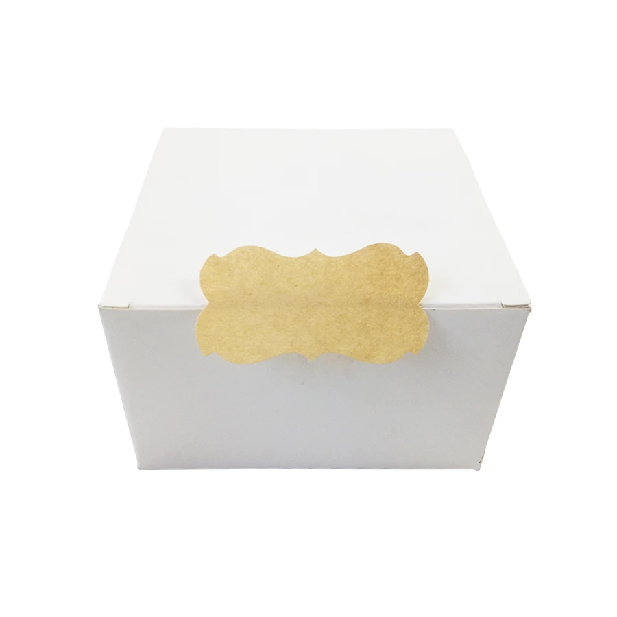 80 Pcs/lot Kraft Paper Blank Irregular Seal Sticker Paper Adhesive DIY Decoration Handmade Products Gift Package Label