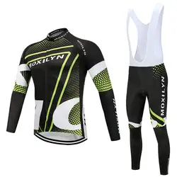 Ropa Ciclismo 2018 новый зима Pro team Vélo Для мужчин Pro команда с длинным рукавом комплект MTB велосипед Костюмы дышащая Спортивная комплект